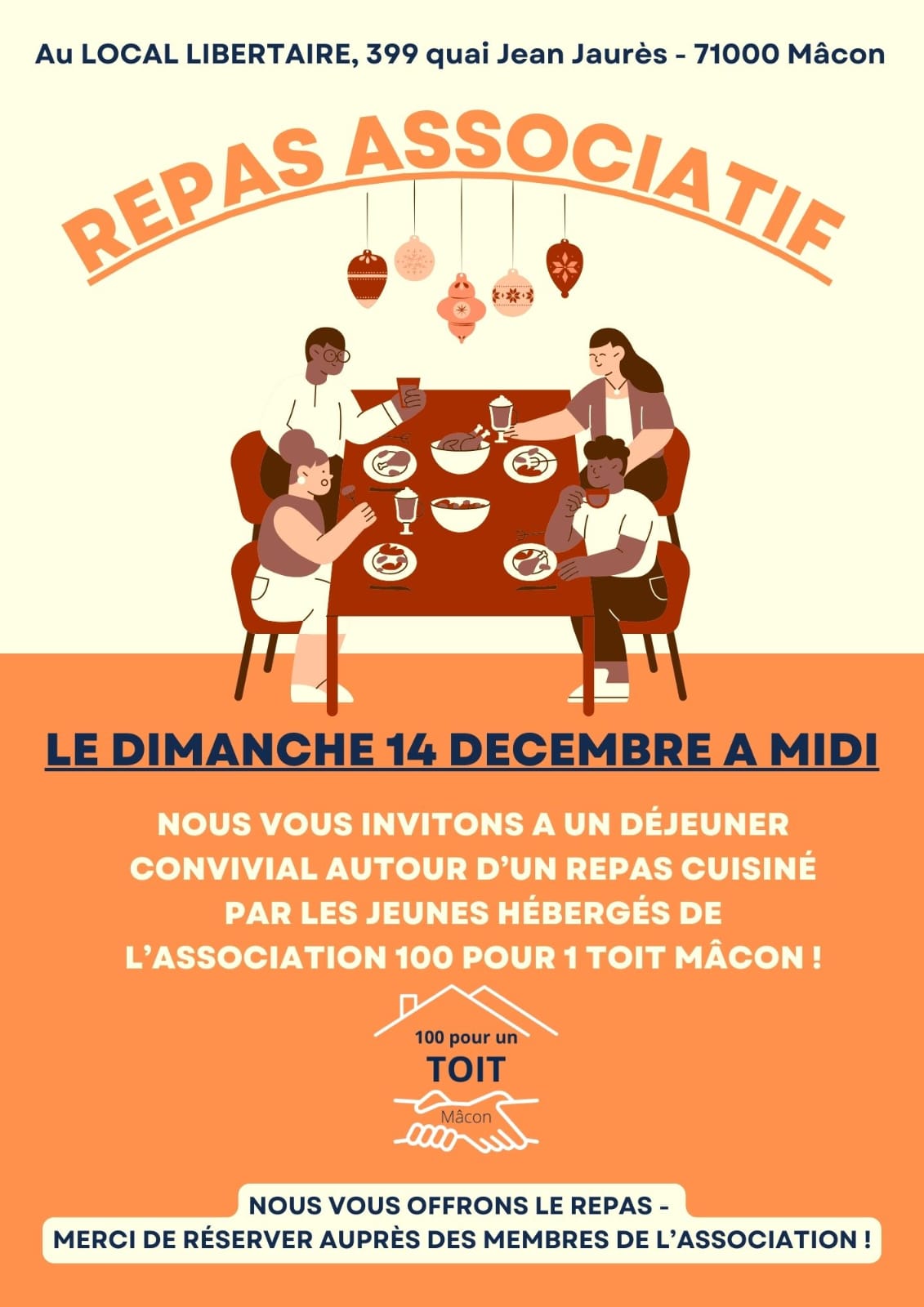 Repas festif de fin d&rsquo;année !